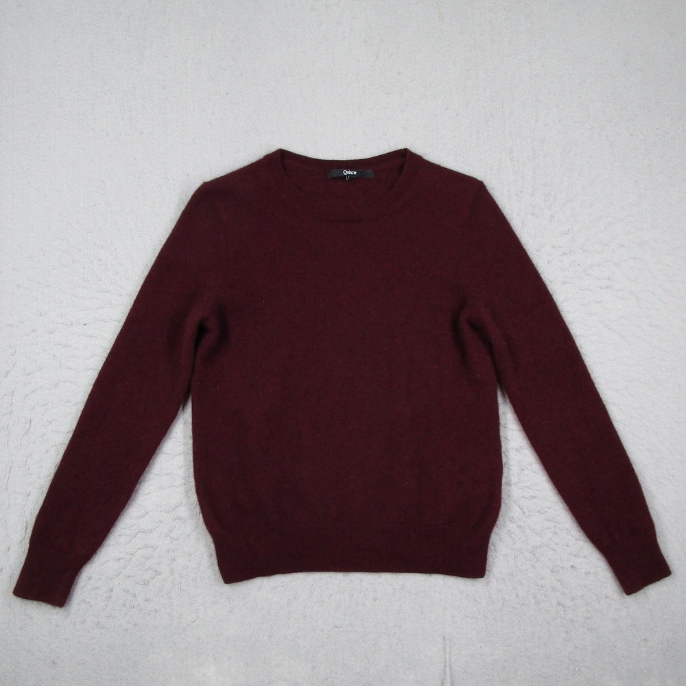 Quince Women's Crew Neck Sweater - Burgundy